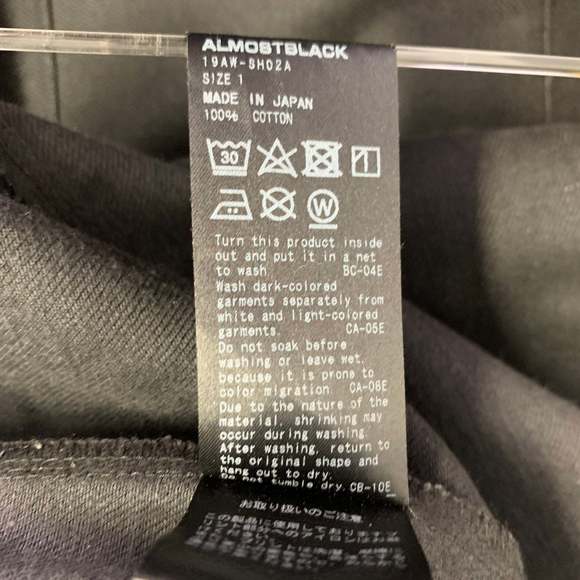 ALMOSTBLACK One  Black Hand Painted Cotton Oversized Sport Coat - Picture 6 of 7